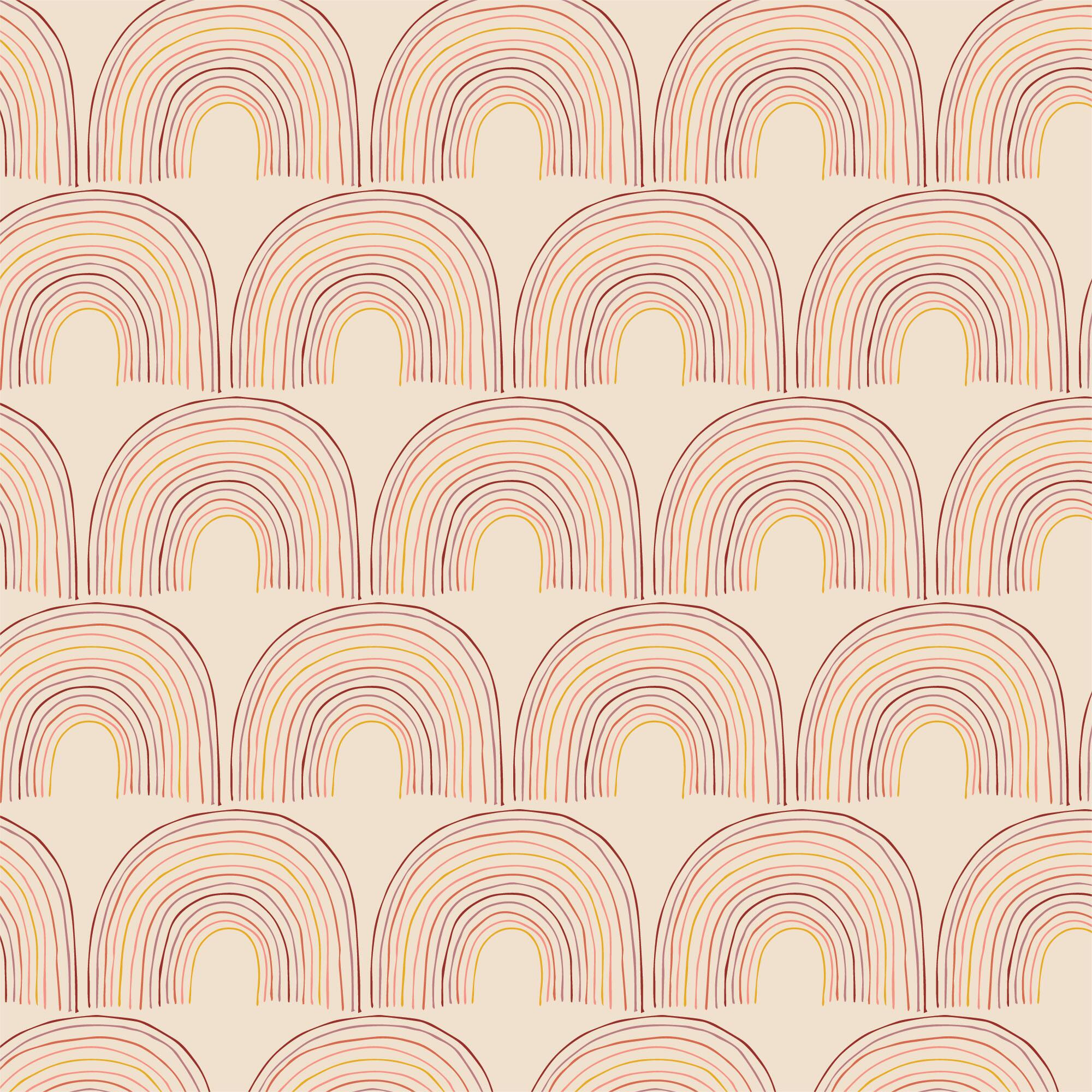 Camelot Fabrics Rainbow Sketch Cotton Fabric